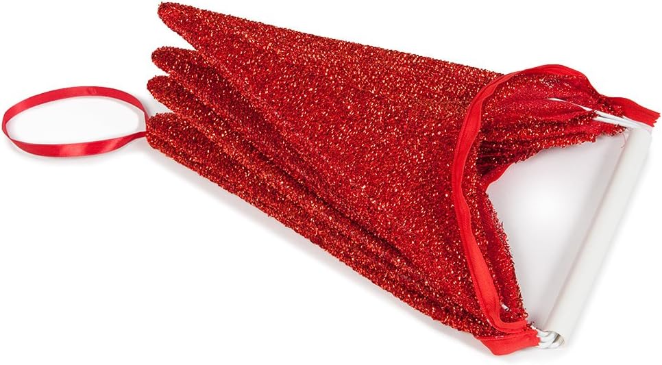 Hanging Star Decoration, Christmas Decoration Party, 4th of July Star Home Decorations, Ultra Lightweight, Fabric Covered, Fold Flat Metal Frame (26 Inch, White Metallic Mesh)