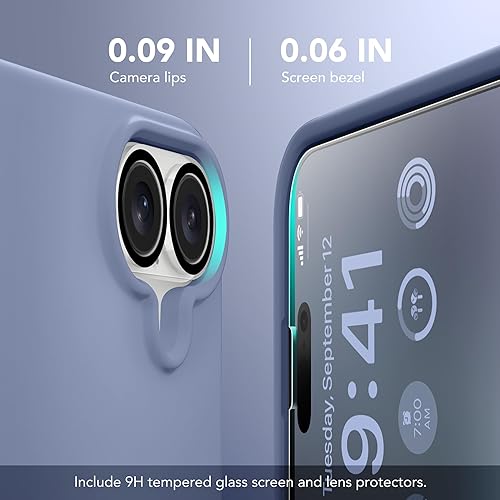 Miniatura 230 de GONEZ Funda para iPhone 14 Pro, compatible con Magsafe, con protector de pantalla + protector de lente de cámara, forro de microfibra suave