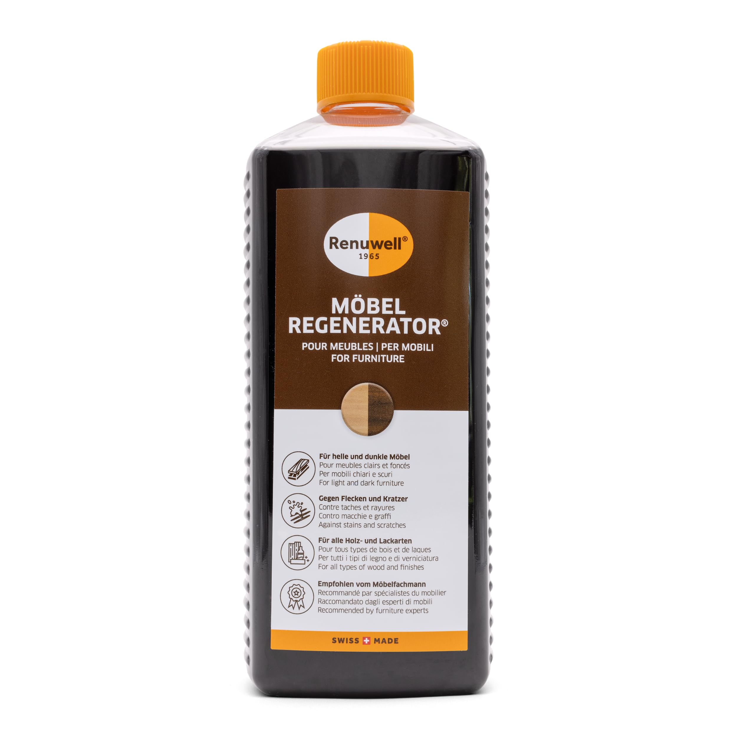 Rigeneratore per mobili Renuwell 1 litro cura intensiva legno rimuove macchie graffi anelli calore