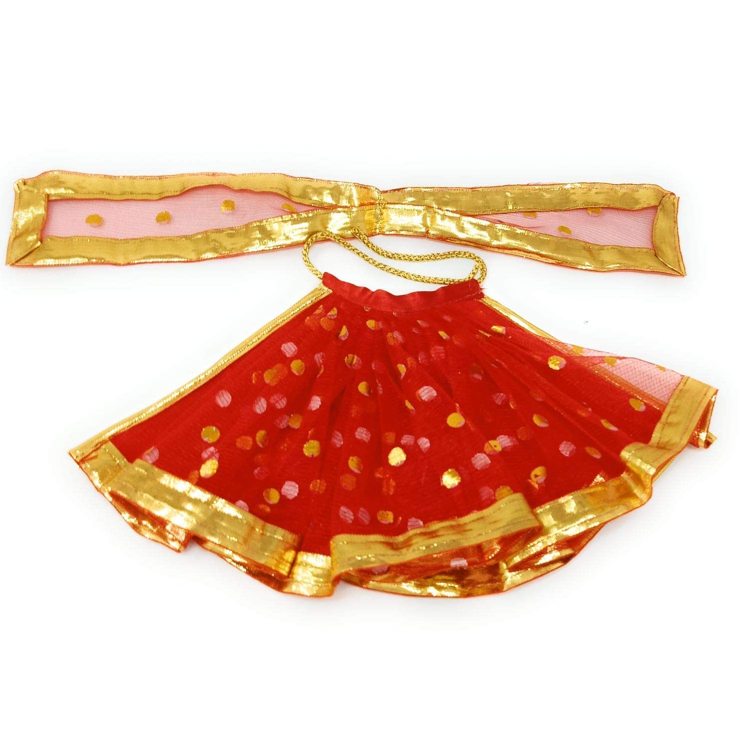Radha Krishna Creation LAXMIJI Dress//LAXMI JI POSHAK//MATA Rani POSHAK//MTA MARI VASTRA- 3 INCH