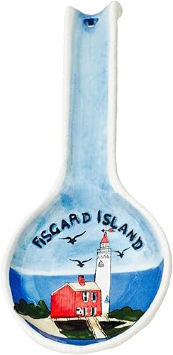 Miniatura 9 de Viva Collection - Soporte para cuchara de cerámica pintado a mano con lunares rojos, soporte para cuchara de cocina, soporte para utensilios para