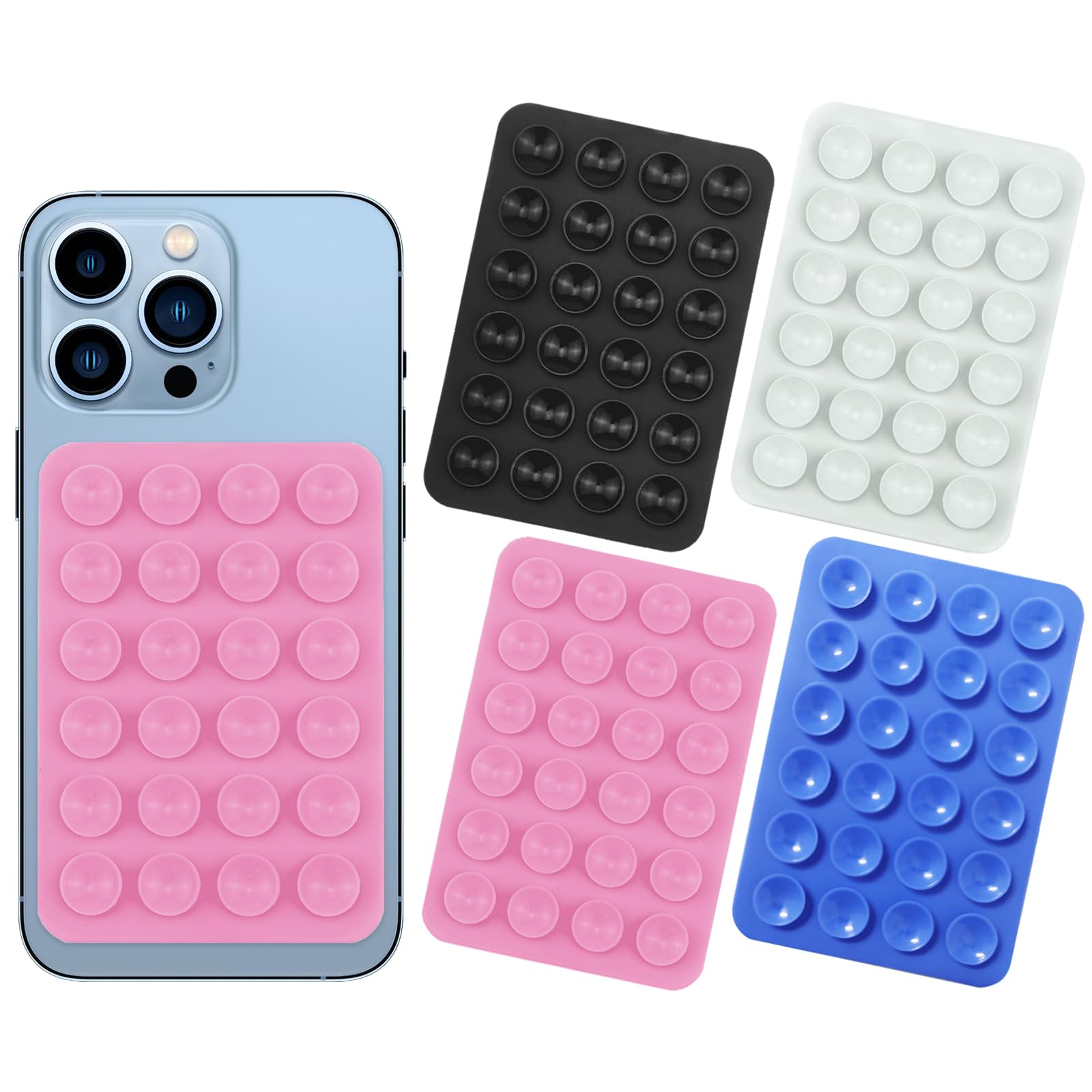 Supporto Telefono A Ventosa In Silicone - Adesivo Riadattabile Per Cruscotto E Scrivania