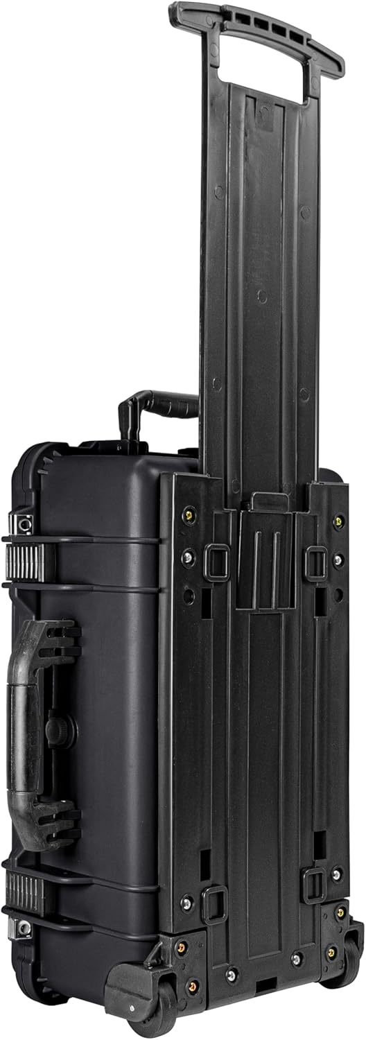 Eylar 22" Carry-On Roller Hard Case With Ragar Reconfigurable & Reusable XP Crosslink Foam, Waterproof, Shockproof For Equipment, Drones And Cameras, TSA Standard (2 Ragar Layers) (Black)