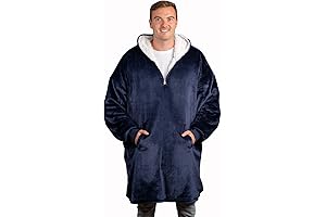 Oversized Mens Blanket Hoodie with Zip for Extreme Comfort and Relaxation