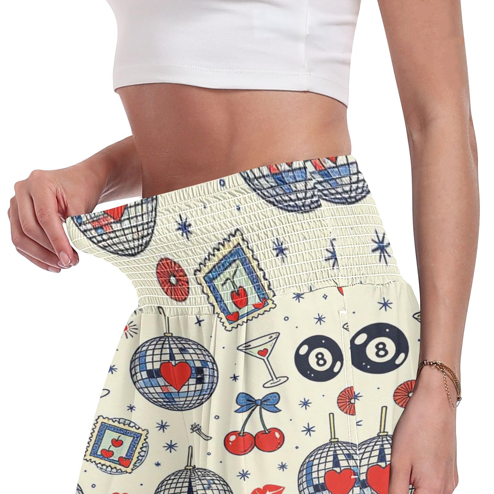 Pantalones de salón retro para mujer, resistentes a las arrugas, pantalones casuales de viaje