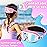 Vvinca Kids Swim Goggles for Age 2-8, Toddler Goggles with Fabric Strap Cover Wide View Anti-Fog/UV Protection No Leak Pain-Free Pool Glasses for Kids Girls Boys