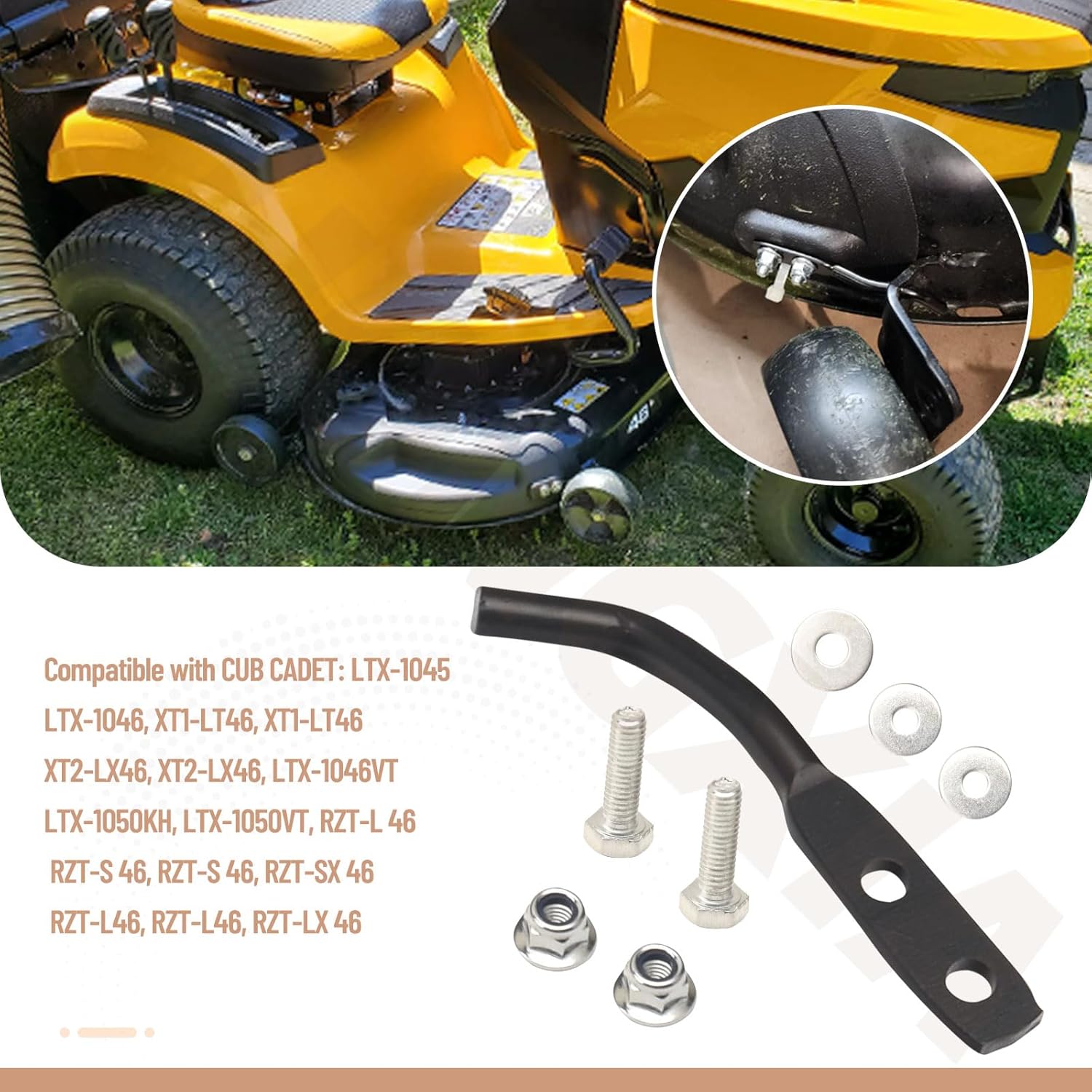 Mulch Plug 631-05195A 631-05195 Lawn Mower Mulch Plug Kit Compatible with MTD Cub Cadet 42" / 46" 19A70041 19B30005 LTX-1046VT LTX-1050KH LTX-1045 63105195A 93105195 Model, Fits 2012 and After