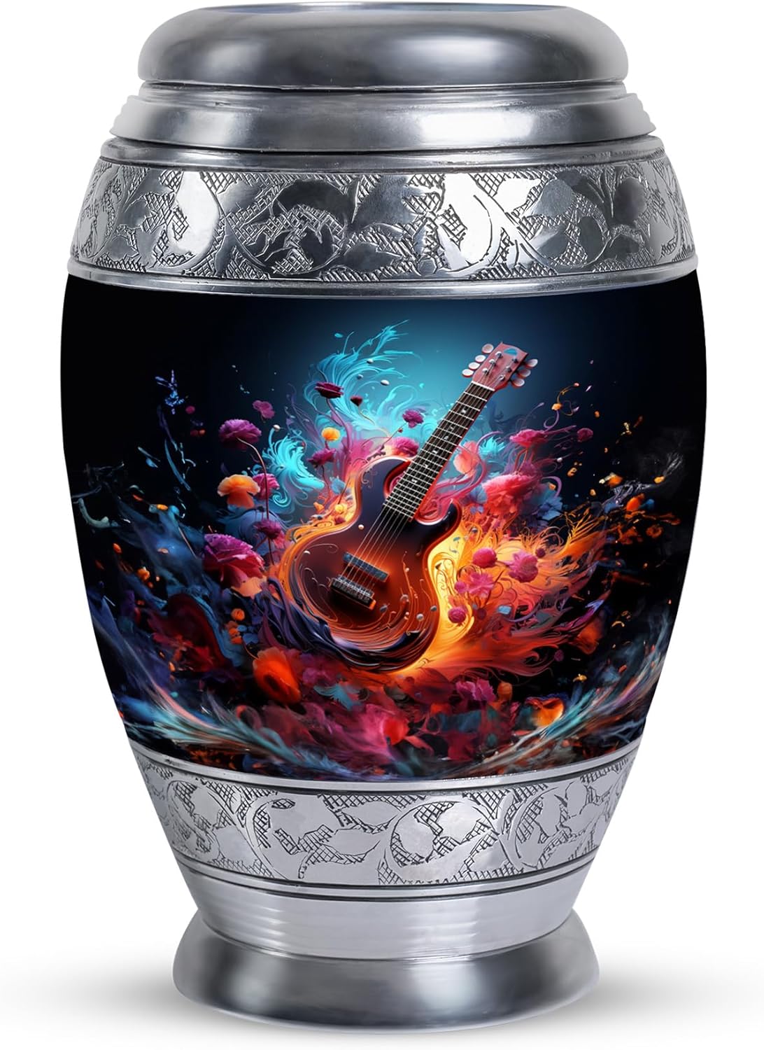 Guitar Urns for Human Ashes - Music Lover Urns for Human Ashes Adult Female - Cremation Urn for Adult Man - Dad Memorial Urn for Women - Small Keepsake 3 Inch