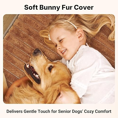 Miniatura 5 de Veehoo Cama ortopédica de espuma viscoelástica para perros, cama extragrande de 7 pulgadas de grosor para perros mayores con superficie esponjosa