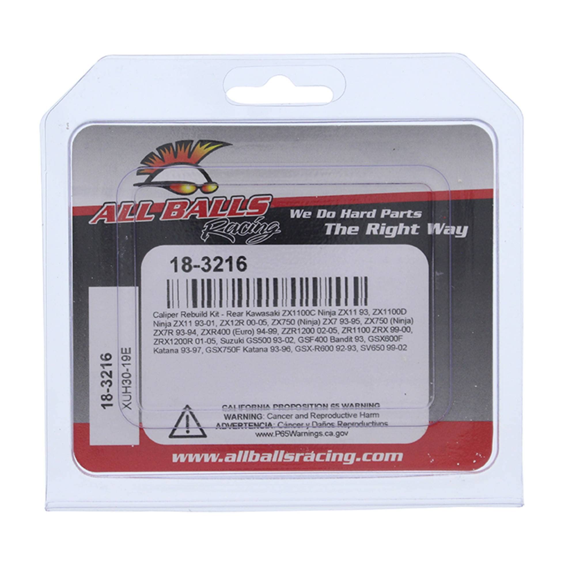 Amazon.com: New All Balls Racing Rear Caliper Rebuild Kit 18-3216
