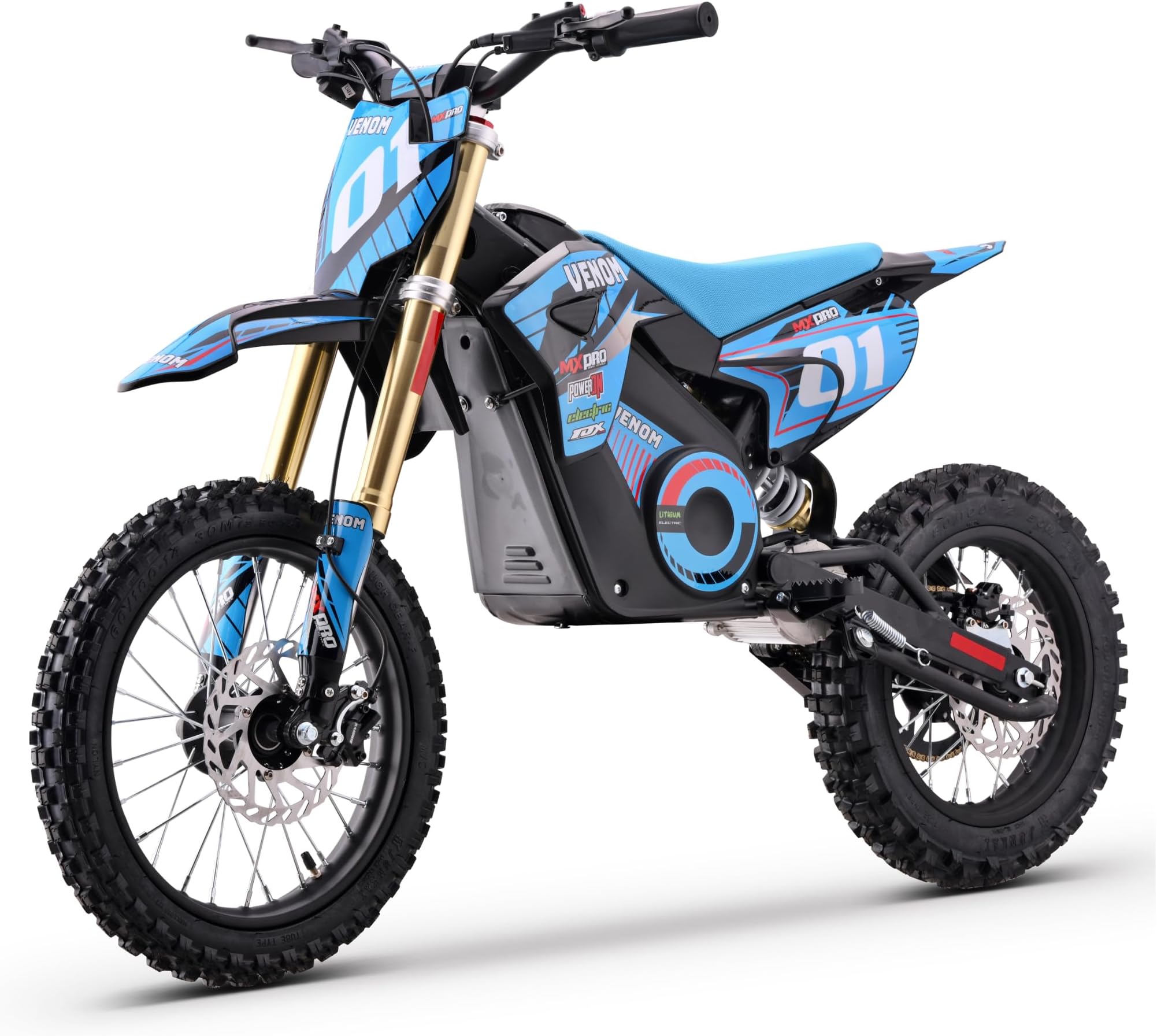 Venom 1600W Pro 48V Lithium Dirt Bike | Upgraded Hydraulic Brakes | 48V Battery