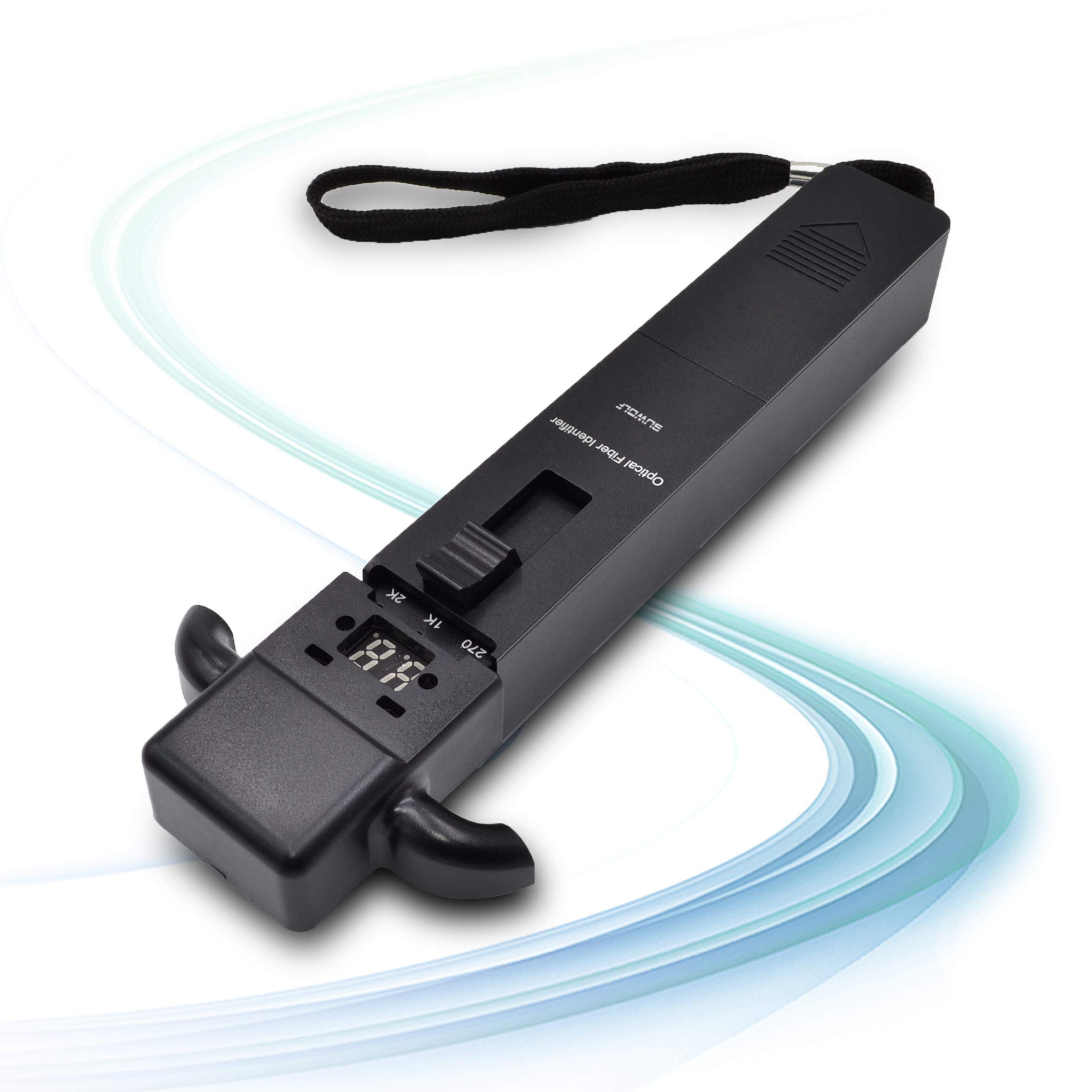 800-1700nm Identificateur de Fibre Optique / Live Optical Fiber Traffic Identifier SM MM Identifiant de Fibre Optique avec Affichage de Puissance Optique et 250um+900um+2mm+3mm Adaptateur