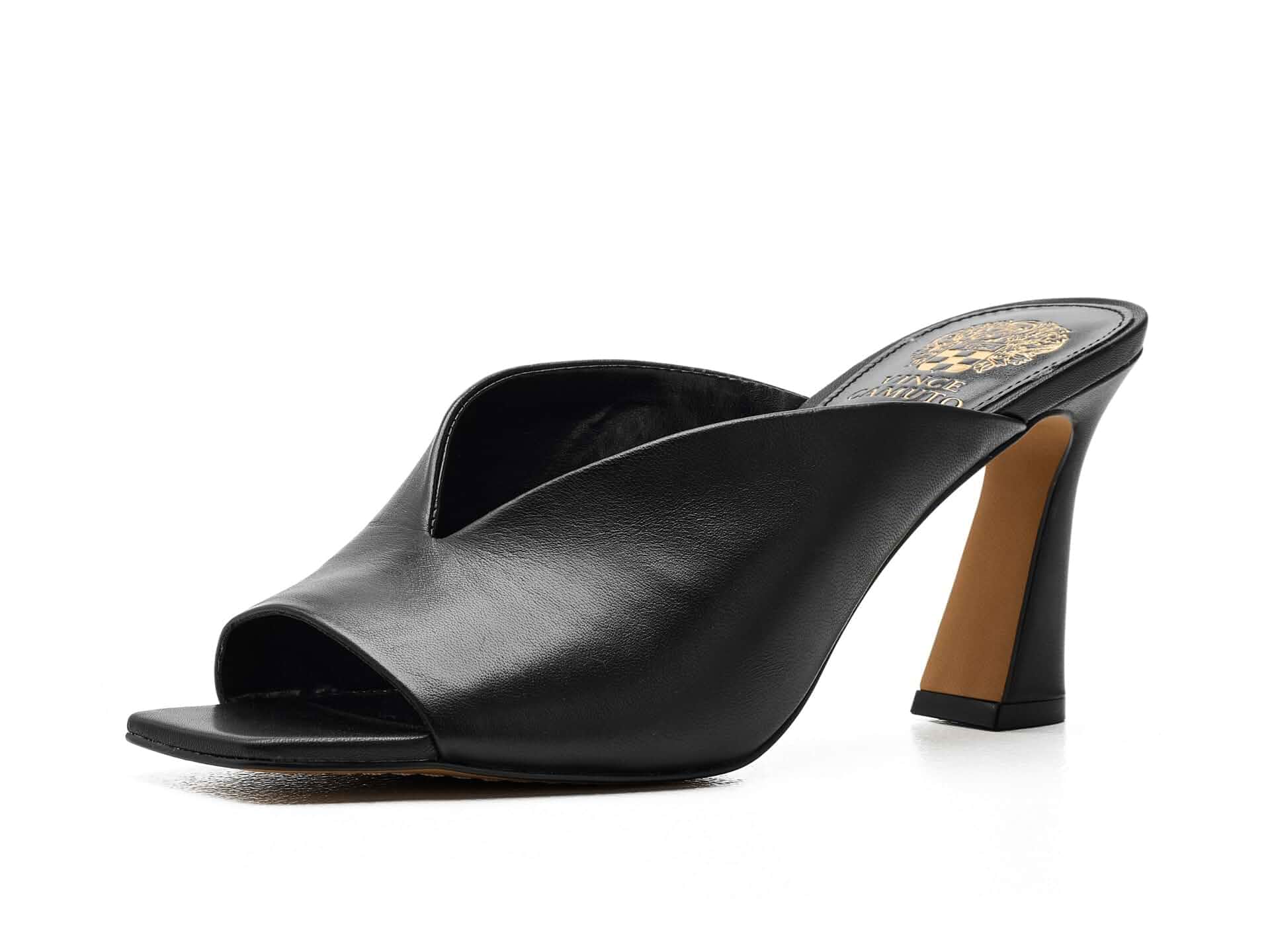 Vince Camuto Galeni Peep Toe High Heel Mules