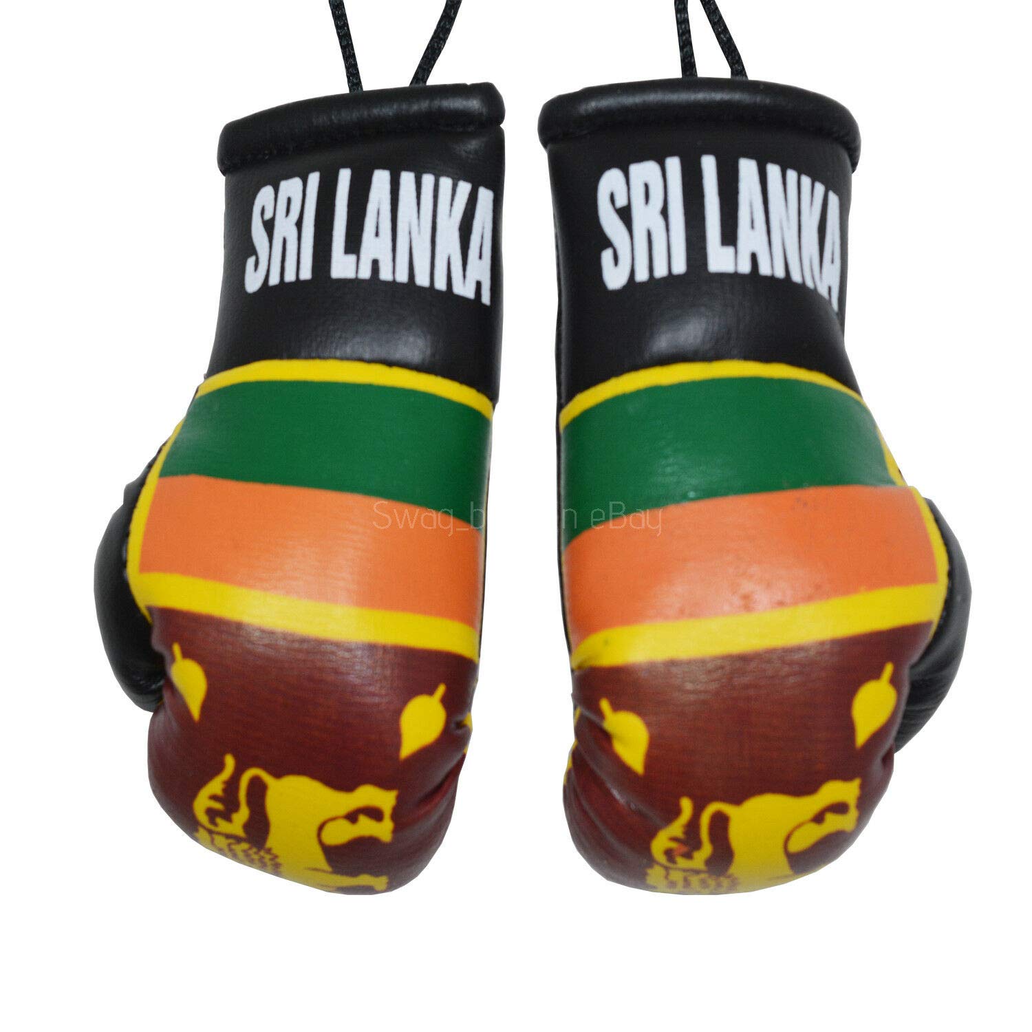 Becreative Mini Country Boxing Pair Gloves For Car Mirror (Sri Lanka)