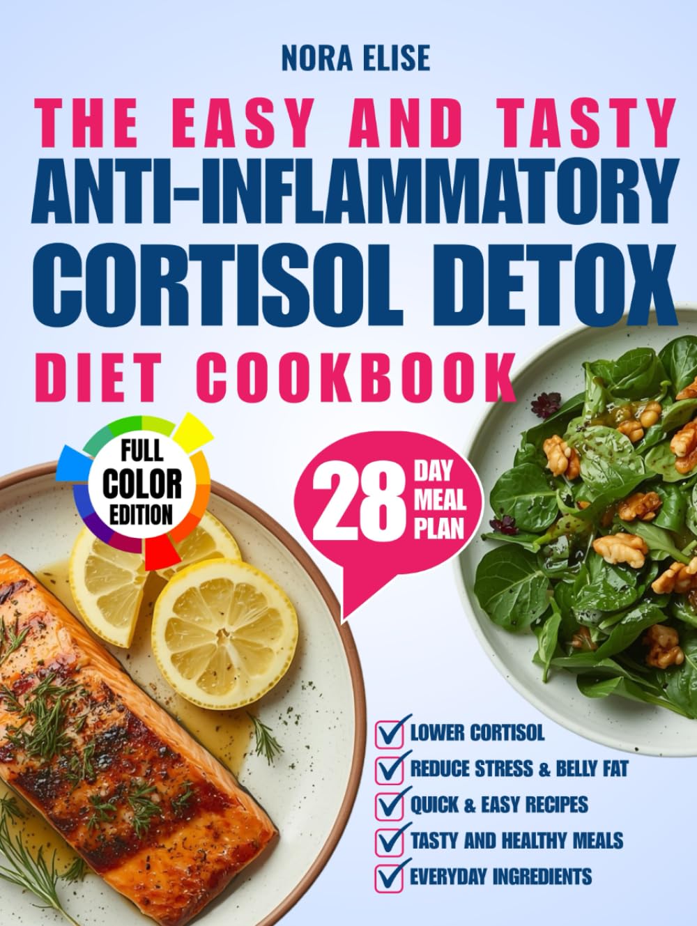 The Easy and Tasty Anti-Inflammatory Cortisol Detox Diet Cookbook: Quick Recipes to Lower Cortisol, Reduce Stress & Belly Fat, and Heal Inflammation