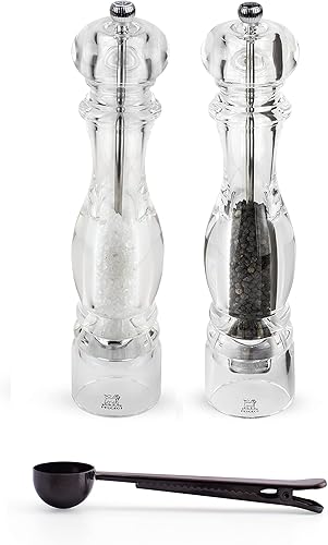 Miniatura 4 de Peugeot Nancy Inch - Juego de regalo de molinillo de sal y pimienta, acrílico, con cuchara de especias de acero inoxidable, clip para bolsa (15