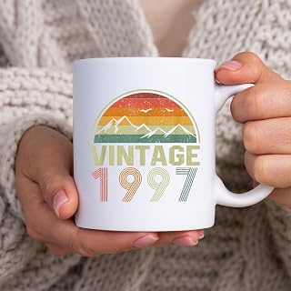 Classic 25th Birthday Gift Idea Vintage 1997 Mug, Tea Mug, Tea Cup, Coffee Cup