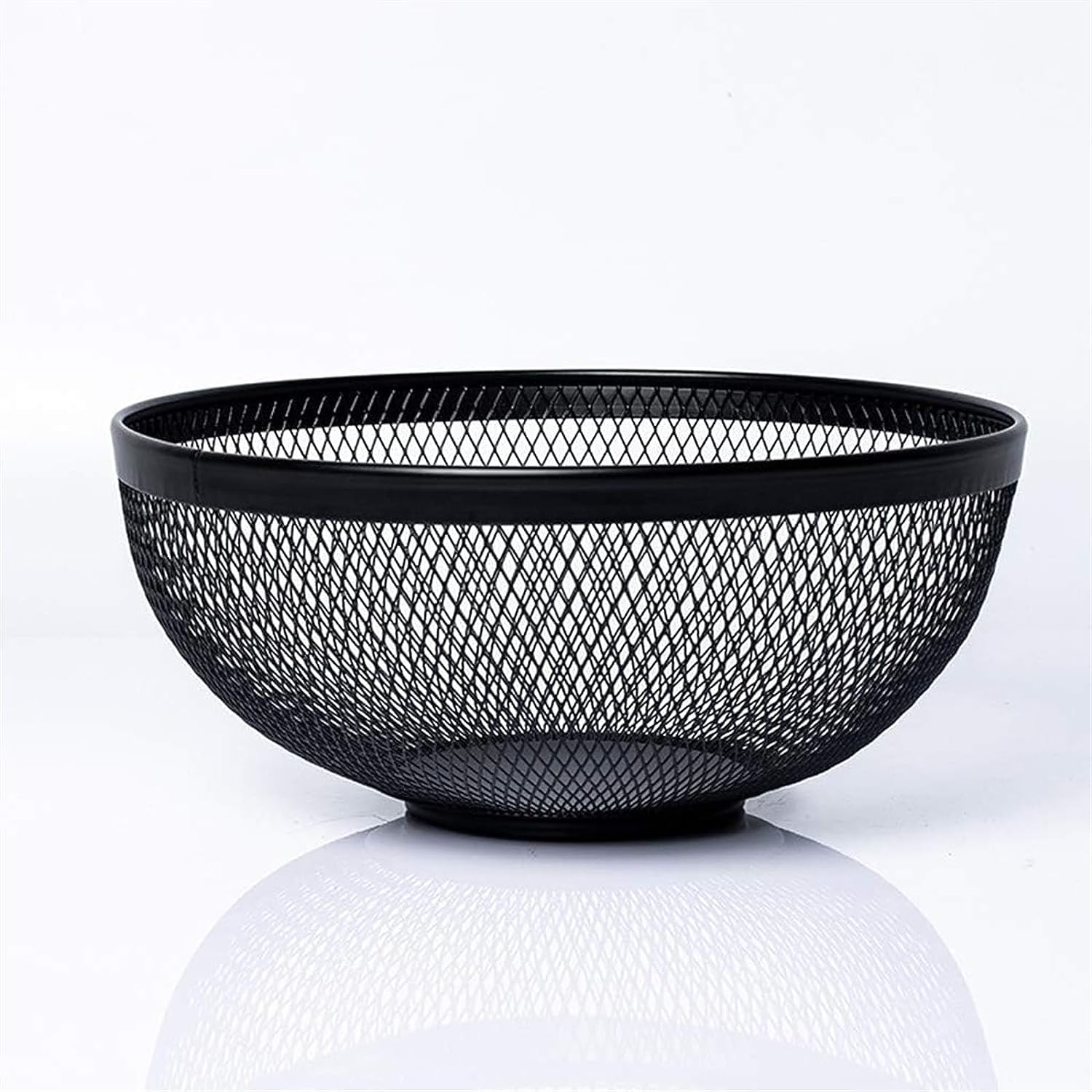 Mnuvxzaewf Svart Kitchen Countertop Fruit Rack- Metal Wire Basket(Svart)