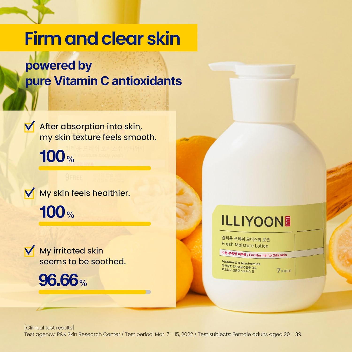 Illiyoon Fresh Moisture Lotion | High Moisturizing Effect For Damaged and Rough Skin, Fast absorbing, 24hr lasting hydration, Vitamin C, Korean Skincare, 11.83 fl.oz. - Image 5