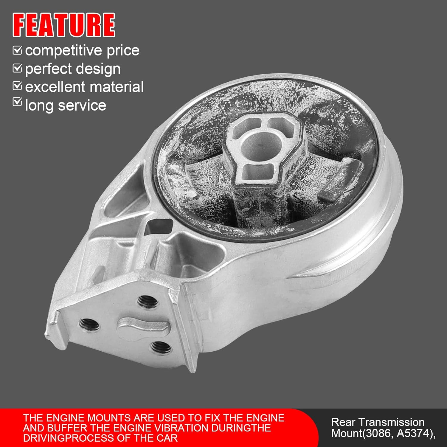 3PCS Engine Motor Mount and Trans Mount Fit for Chevrolet Cobalt 2005-2010, for HHR 2006-2011, for Saturn Ion 2005-2007, 2.2L, 2.4L, Replace A5374,A3081,A5385, Engine Mounts and Transmission Mount