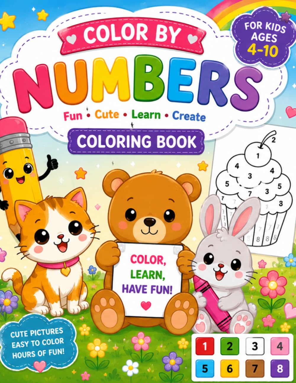 Color by Numbers: Cute & Cozy Fun