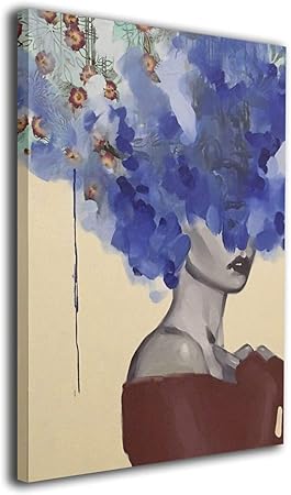 Amazon Co Jp 絵画 油絵 30ｘ40cm 女性の花の髪women Floral Hair ポスター おしゃれ インテリア 壁飾り モダン 油絵風景画 アート おしゃれ な部屋飾り ギフト キャンバスアート アート油画 パネル ャンバス モダンフレーム ホーム キッチン