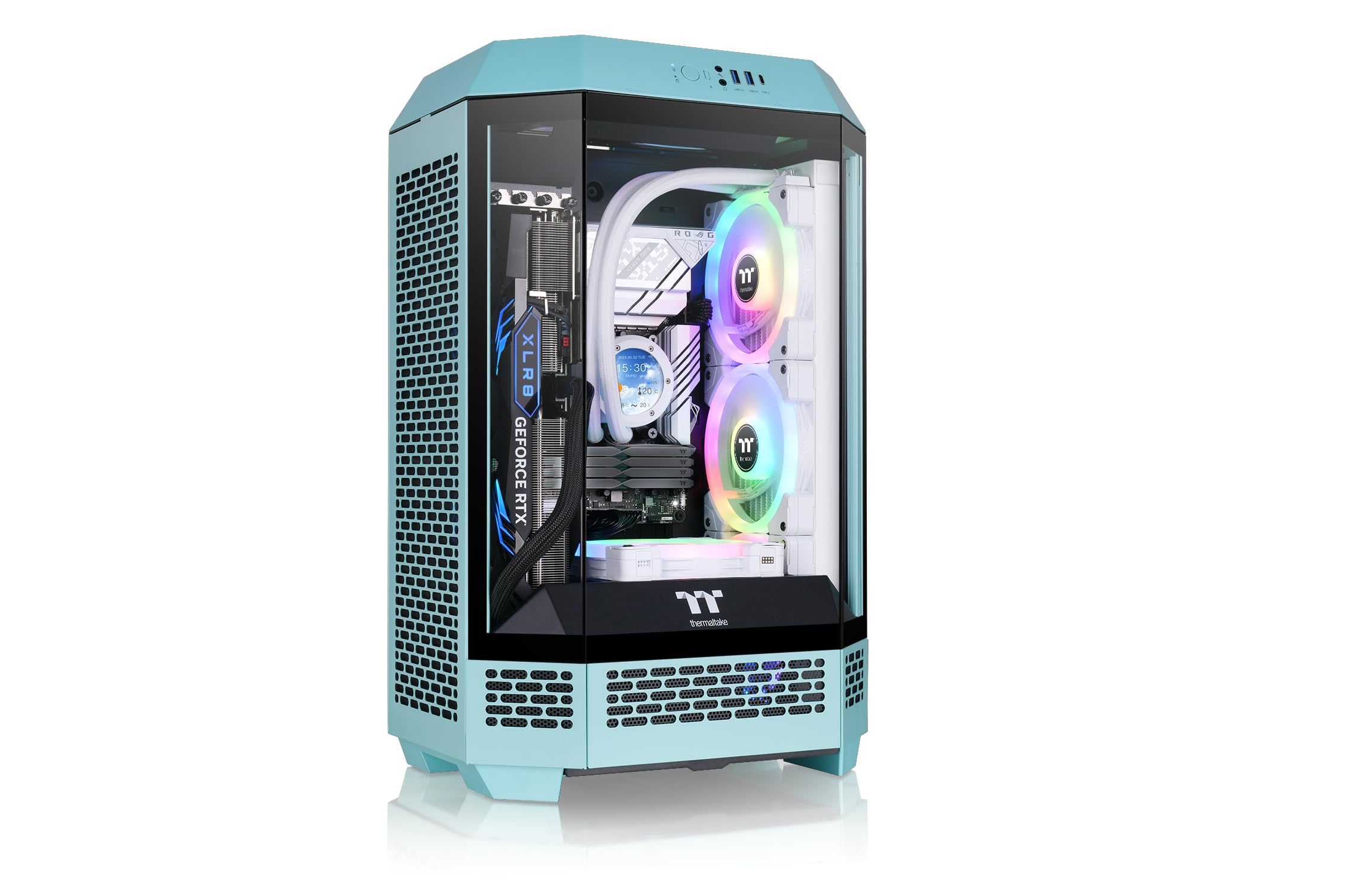 Thermaltake The Tower 300 | Micro Tower Case | Turquoise — view 7