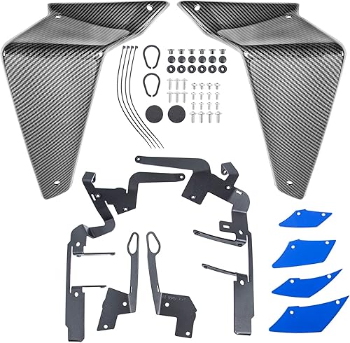 Miniatura 7 de Deflectores fijos de ala de carenado de aleta para motocicleta Downforce Downforce Downforce Naked Spoilers para Y.amaha MT09 MT 09 MT-09 SP 2021