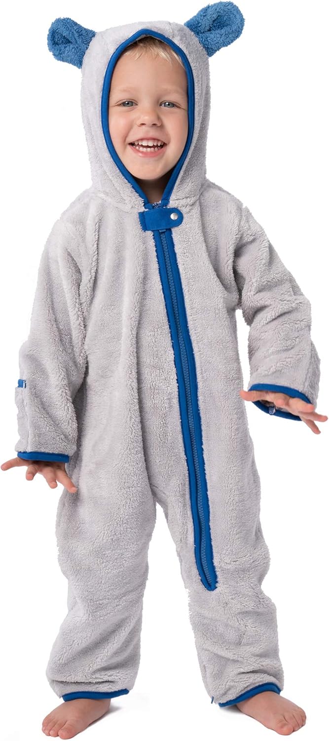 baby deedee Fleece Sherpa Baby Bunting-Warm Newborn Romper Costume, Cozy Infant Outerwear Hooded Kids Bodysuit - Image 2