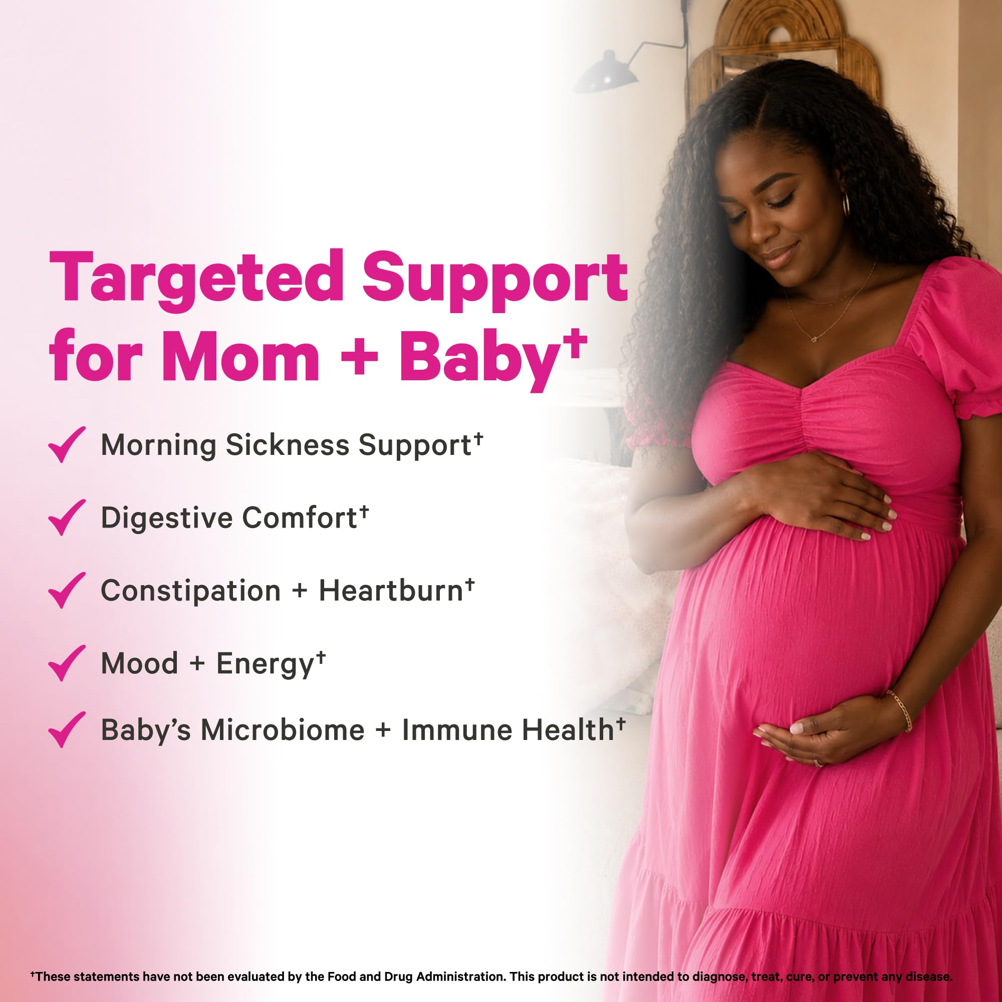 Pink Stork Prenatal Probiotic for Women | 50B CFU + Prebiotics + B6 | 30 ct — Amazon image 3