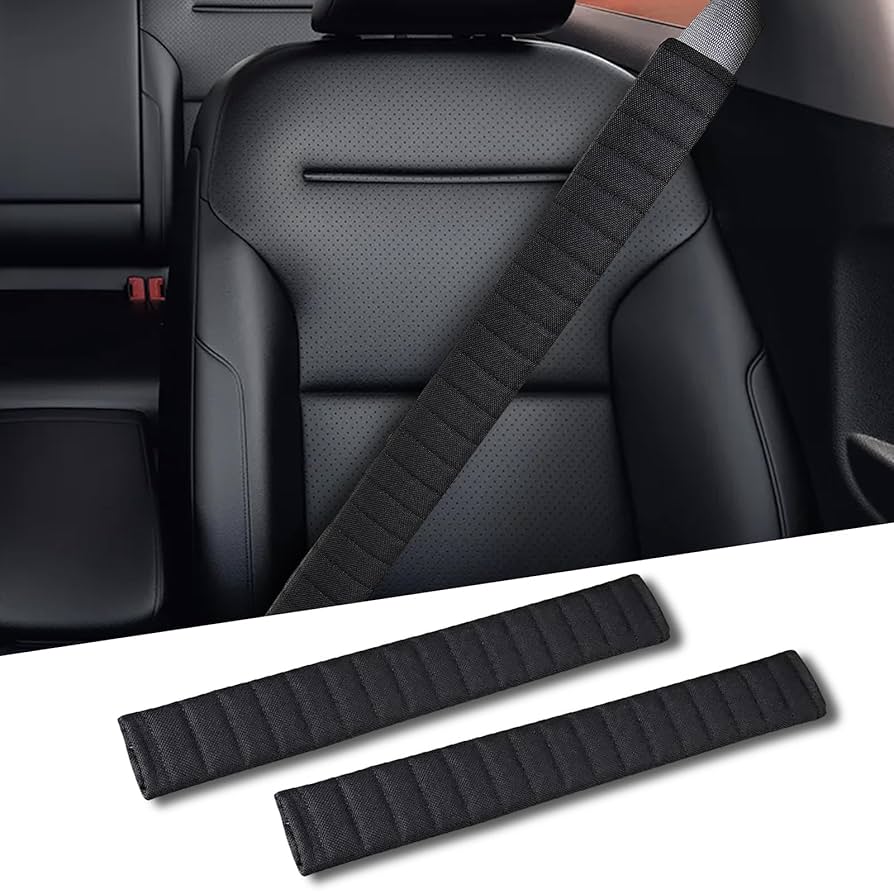 Amazon | 2枚 エクストラロングシートベルトカバー 大人用 25