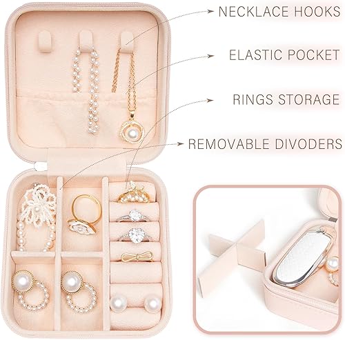 Miniatura 5 de Regalos para mamá, regalos de cumpleaños para mamá de hija e hijo, estuche de joyería de viaje único, regalos de Navidad, Día de la Madre, Acción de