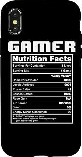 iPhone X/XS Gamer Nutrition Facts Funny Video Game Esports Gaming Nerds Case