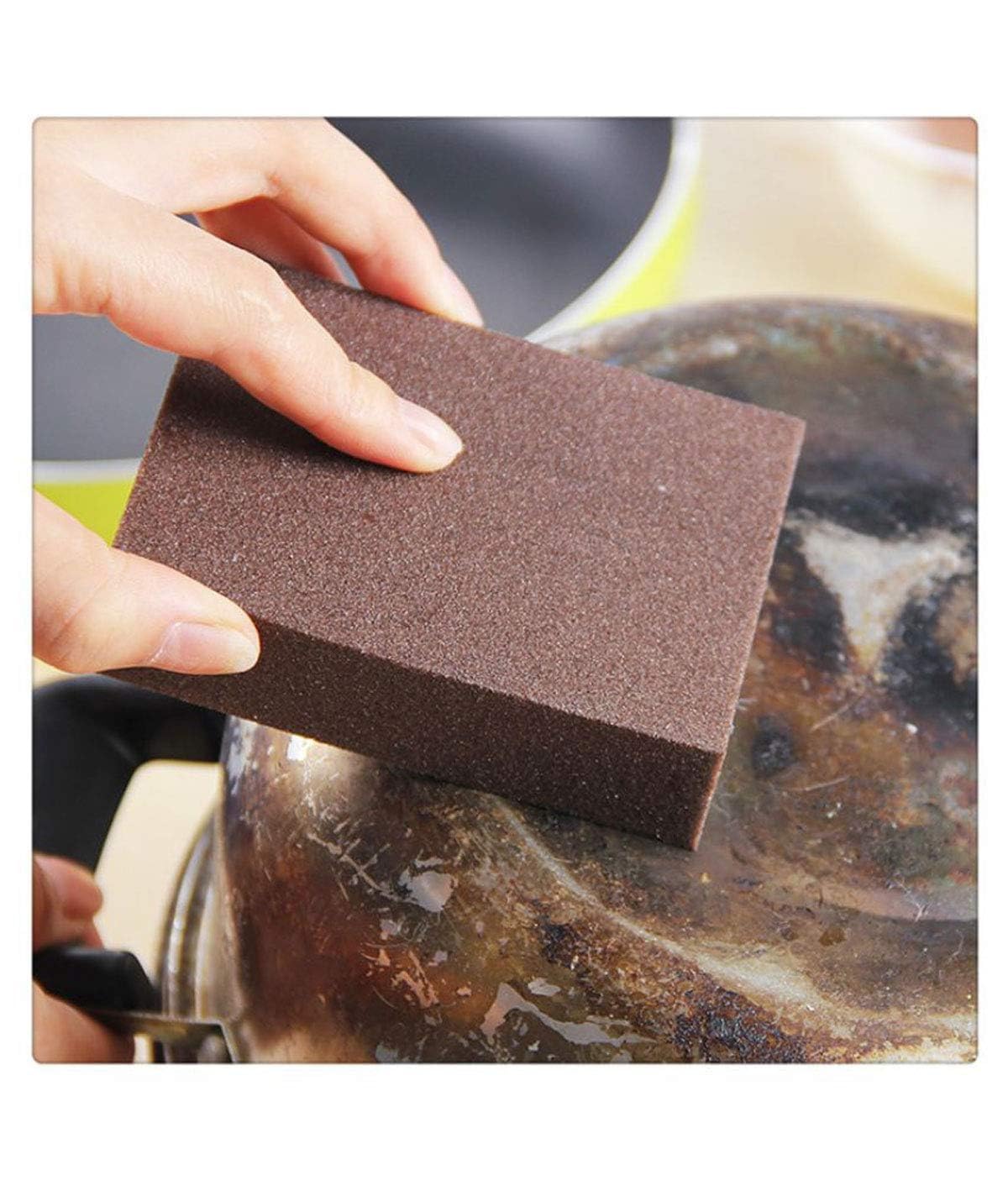 Abhaymart Sanding Sponge Block for Kitchen Use, Multipurpose Sand Paper Magic Scrub Sponge Deep Cleaner Eraser Kitchen Tool (Pack of 2)