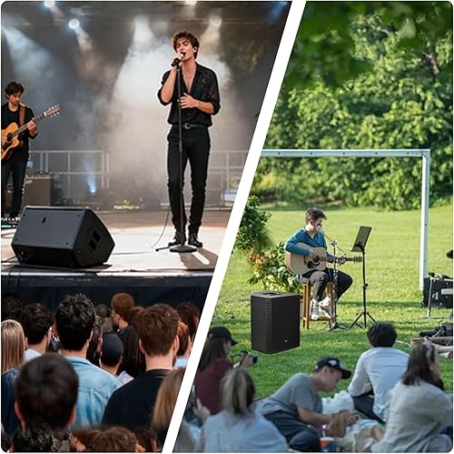 Miniatura 7 de EXOTON B-12 Altavoz de monitor coaxial activo de 12 pulgadas, sistema PA Bluetooth alimentado de 800 W con DSP integrado, amplificador de clase D,