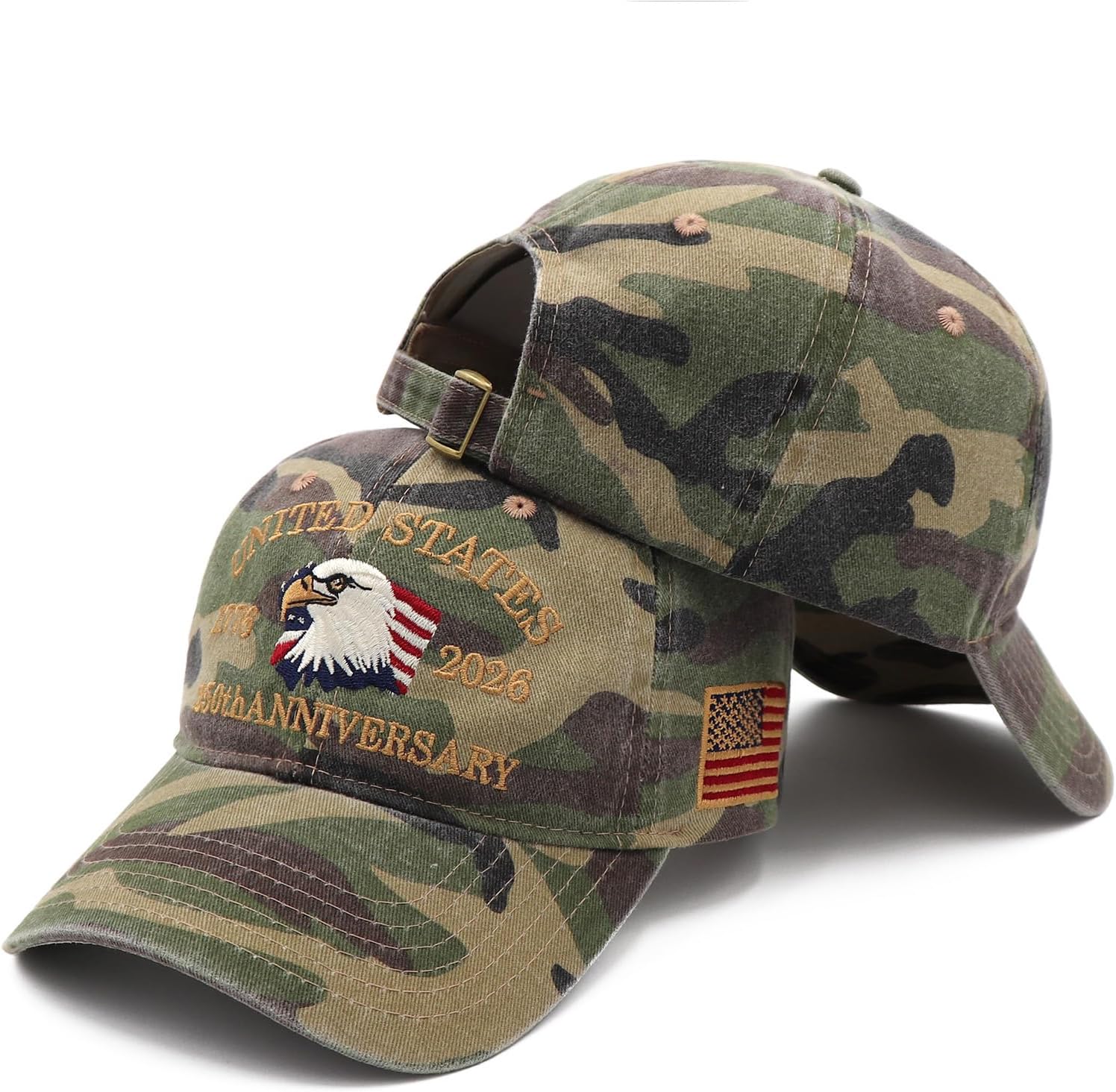 United States 250th Anniversary Hat,1776-2026 Embroidery Patriotic Baseball Cap,250 Anniversary USA Hat for Men Women