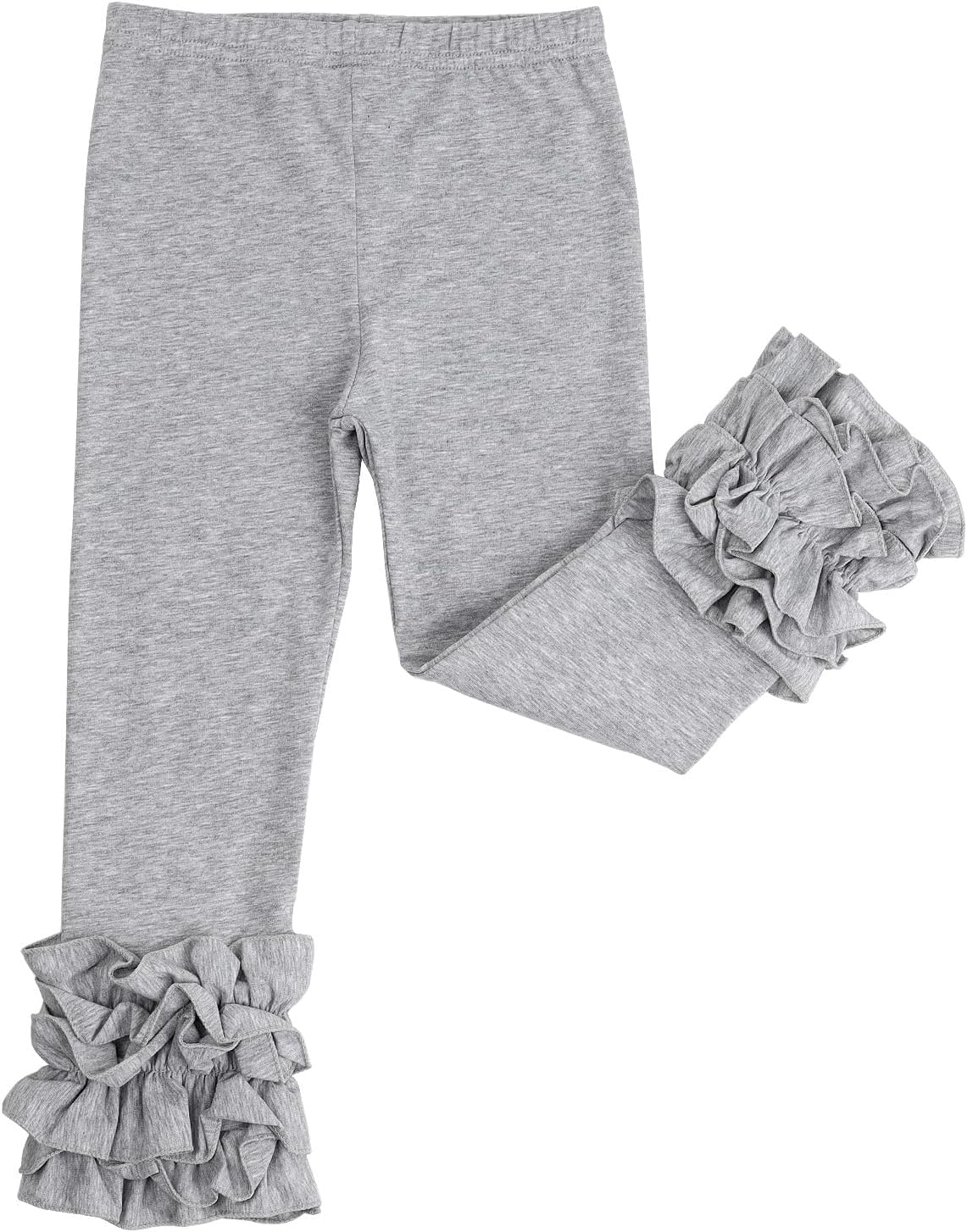 HOOLCHEAN Baby Toddler and Little Girls Cotton Ruffle Leggings