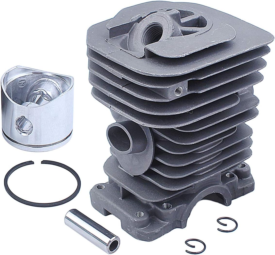 Adefol 40mm Cylinder + Piston Kit + Crankshaft for Husqvarna 136 137 141 142 Chainsaw with Pan Intake Oil Seals