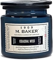 Vista 18 de Colonial Candle Vela perfumada en tarro de Té Negro Flora Vela de cera de mezcla de soja natural de 2 mechas para el hogar Vela relajante