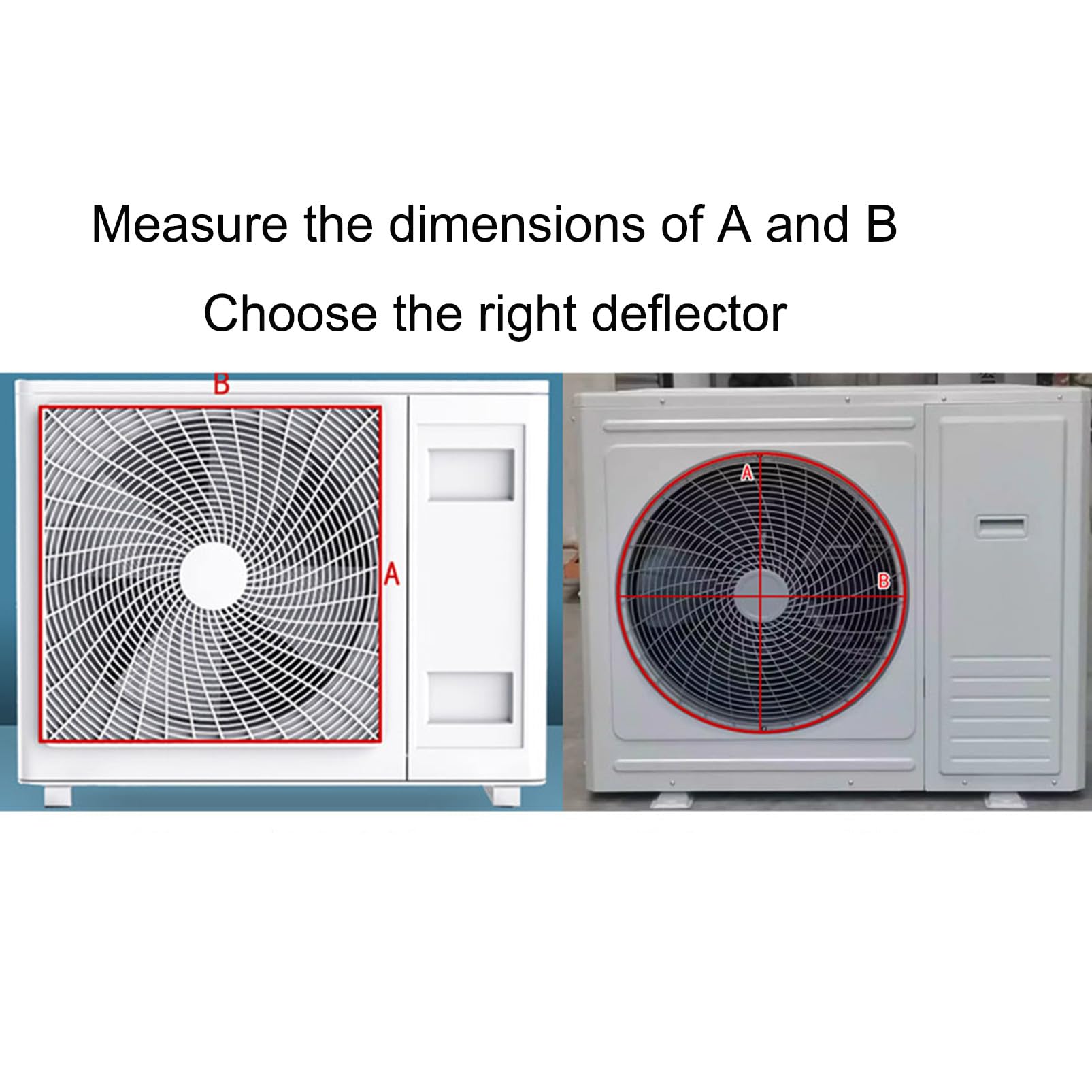 Copertura Esterna per condizionatore d'Aria, deflettore per unità di condizionamento, griglia di Ventilazione, Protezione del condensatore per unità Esterne, Scudo Impermeabile per