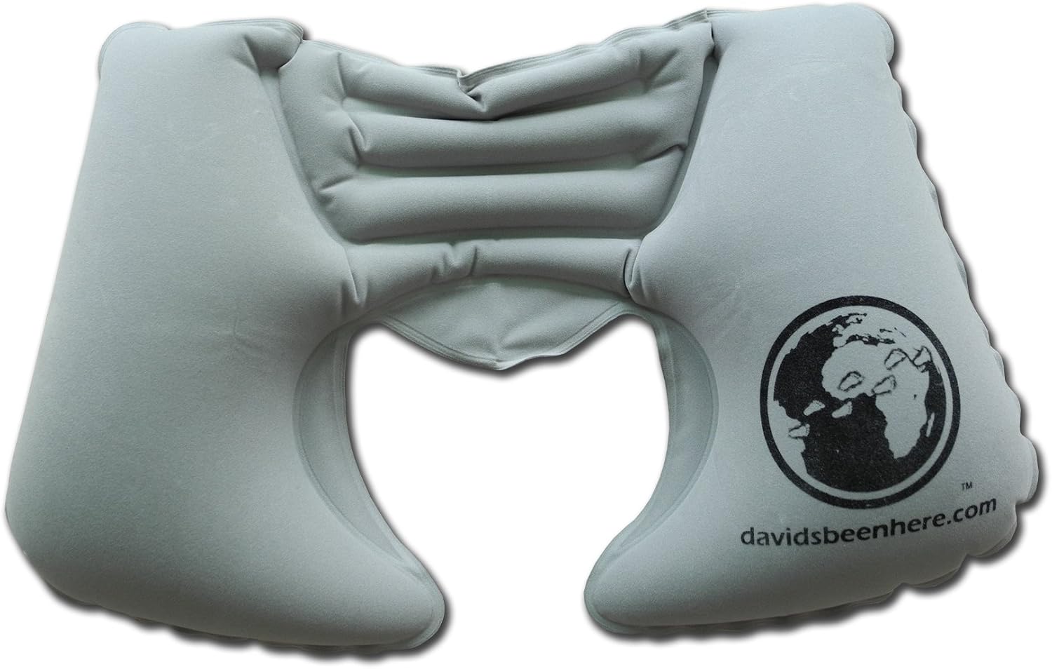 Davidsbeenhere Inflatable Travel Pillow with Cloth Cover
