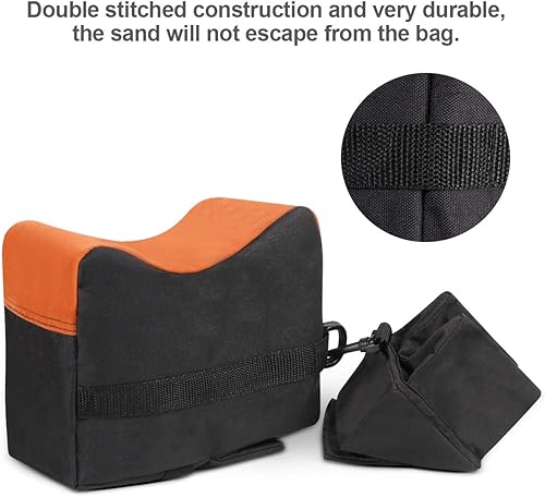 Miniatura 8 de Gogoku 2-Set Shooting Rest Bags Front and Rear Bag Combo with Durable Construction and Water Resistance for Outdoor, Range, Shooting and Hunting