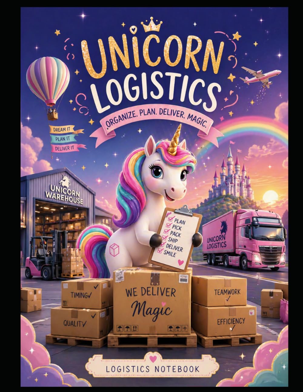 Lean Logistics for Kids: Fun Coloring & Learning Book: Discover How Things Move, Improve & Work Better!