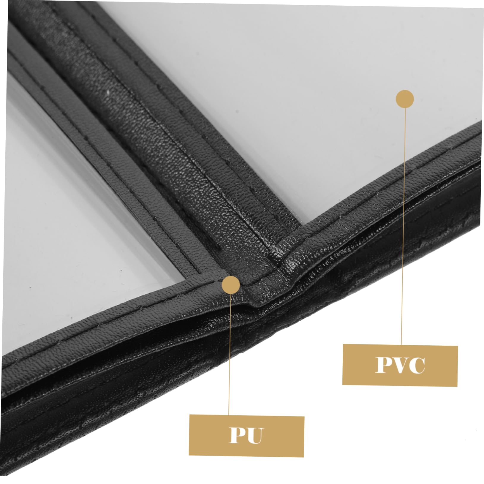 PRETYZOOM 2 Piezas de Menú Transparente PVC para Restaurante y Café Carpeta de Recetas Reutilizable Protectora para Menú Suministro para Bares y Establecimientos Gastronómicos