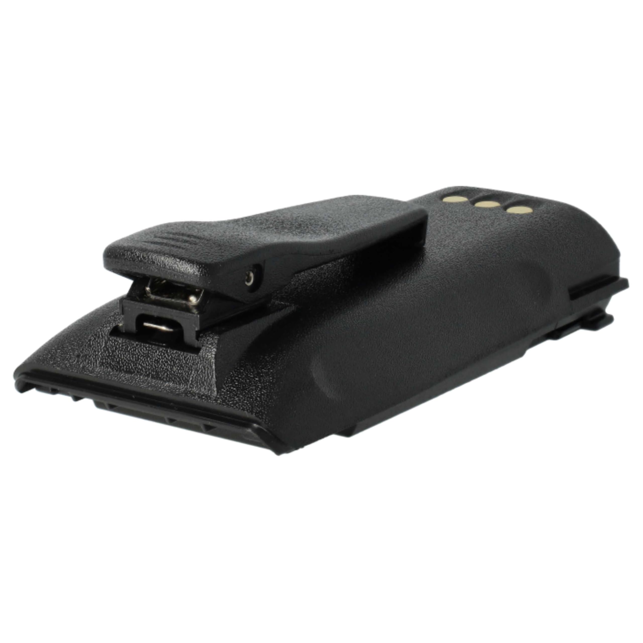 vhbw 2X batería Compatible con Motorola DP1400, GP3188, EP450, CP380, CP360 Radio (1400 mAh, 7,2 V, NiMH) + Pinza