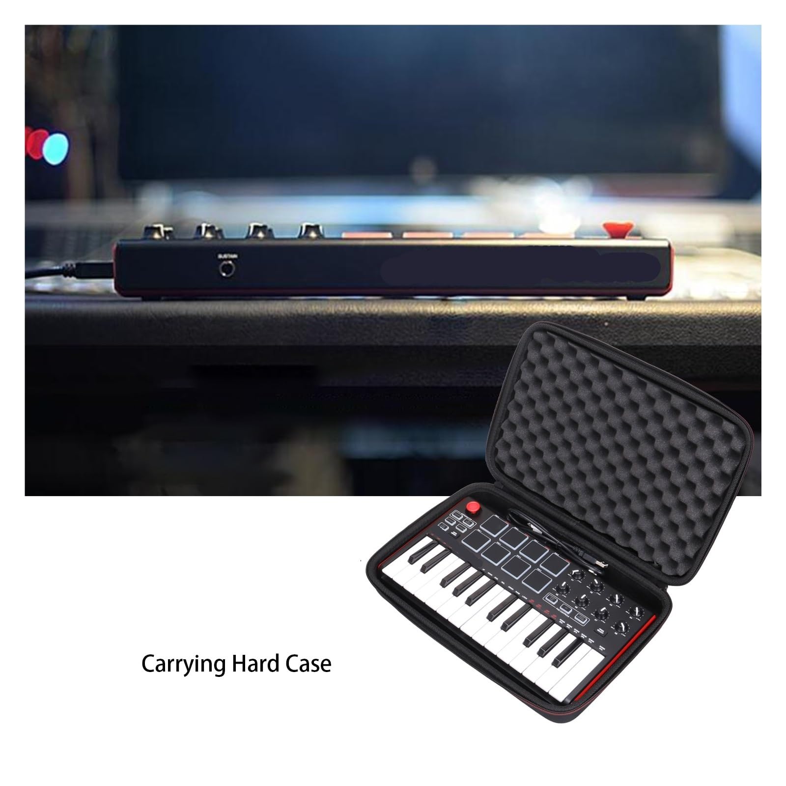 Custodia per tastiera MIDI Custodia rigida for custodia for tastiera controller MIDI for 25 custodie for