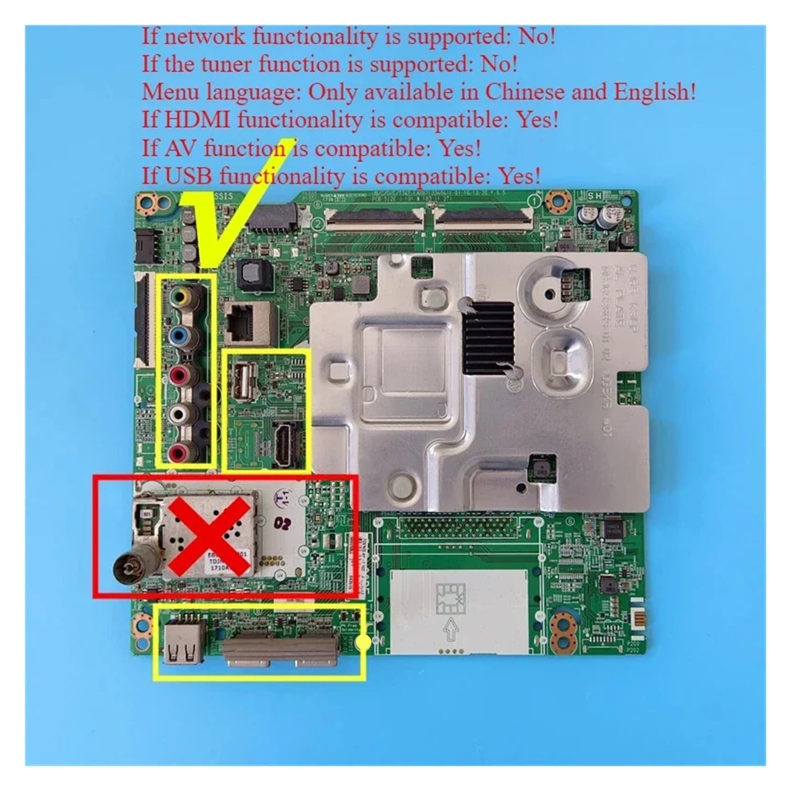 Scheda Di Alimentazione TV EAX67133404, Compatibile Con LG, Scheda Madre 43UJ620V 43UJ635V 49UJ670V 49UJ001V 55UJ634V 55UJ620V 55UK6100PLB(43 inch)