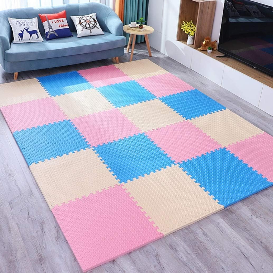 ジョイントマット こども用 カーペット プレイマット 60 2 6 ベビー フロアマット 子供 大判 弾力良く パズルマット おしゃれ 抗菌 防音 衝撃吸収 洗える すべり止め 組み立てマット 耐磨耗性 防ダニ 断熱 カラー タイルマット