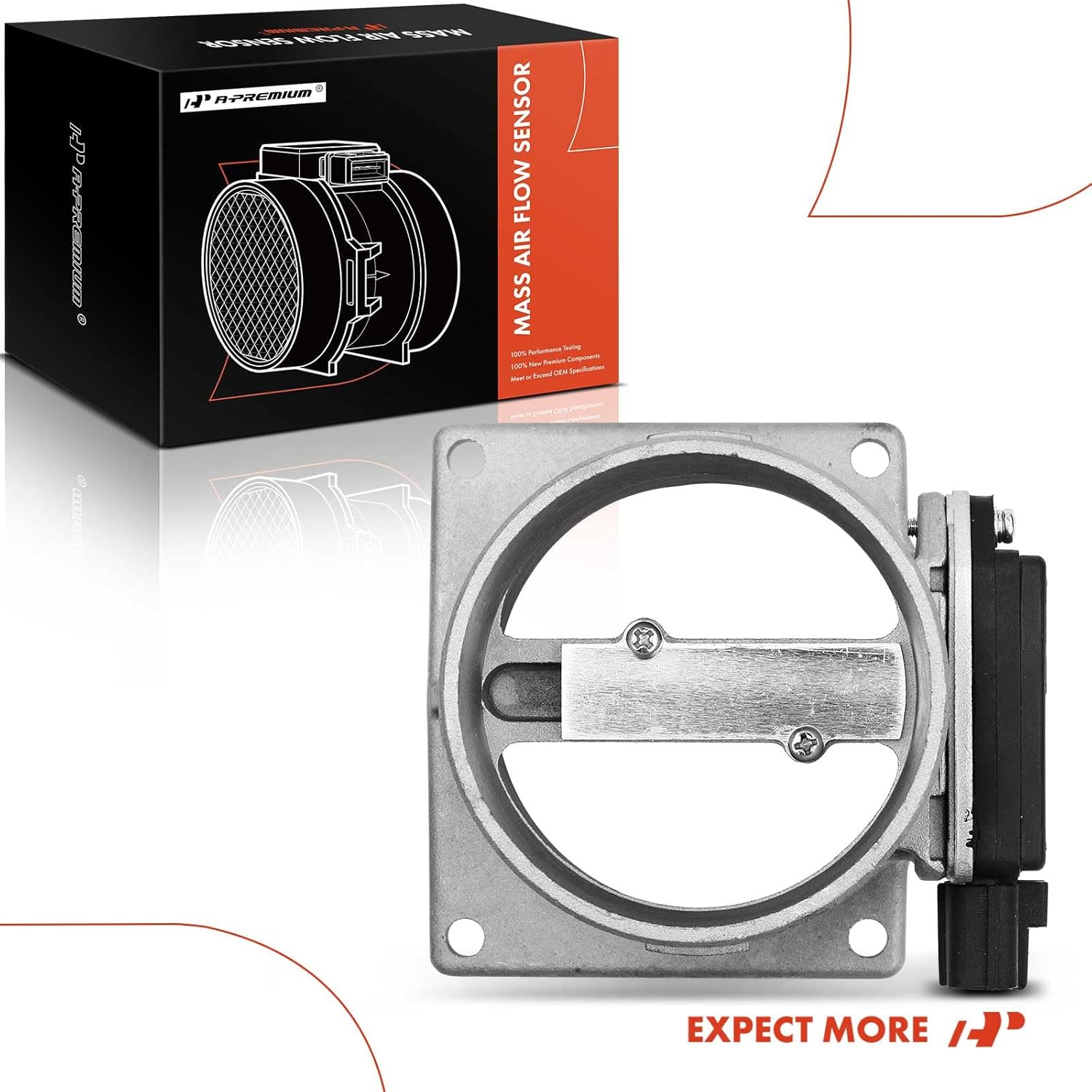 A-Premium Mass Air Flow Sensor Meter [4-Pins] Compatible with Ford F-150 F-250 Expedition Taurus E-150/250/350 Econoline & Lincoln Mark VIII Navigator, Replace# AFLS127RM, F50F12B579AA