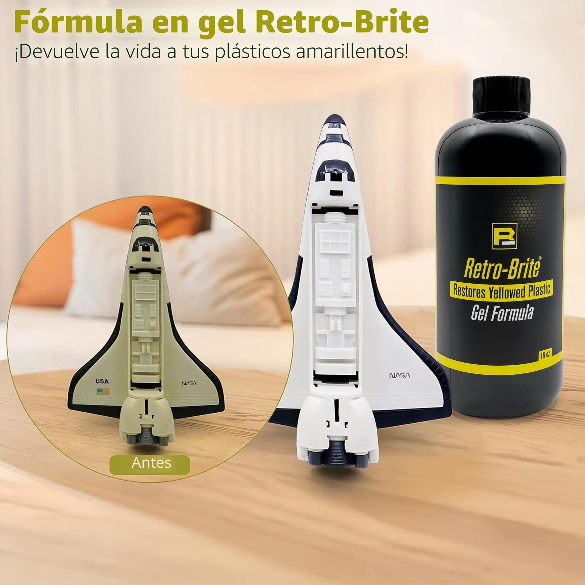 Retro-Brite (salsa de suela): restaura el plástico amarillento (16 oz)